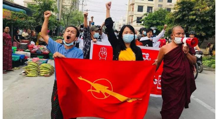 Myanmar military shoots at protesting medical workers
