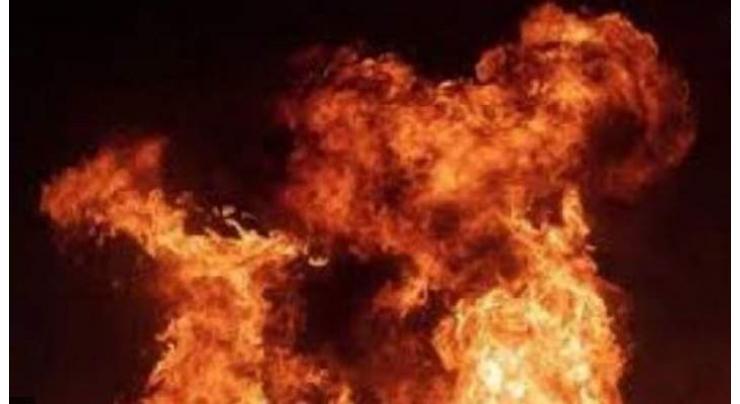 Fire breaks out in cotton factory warehouse
