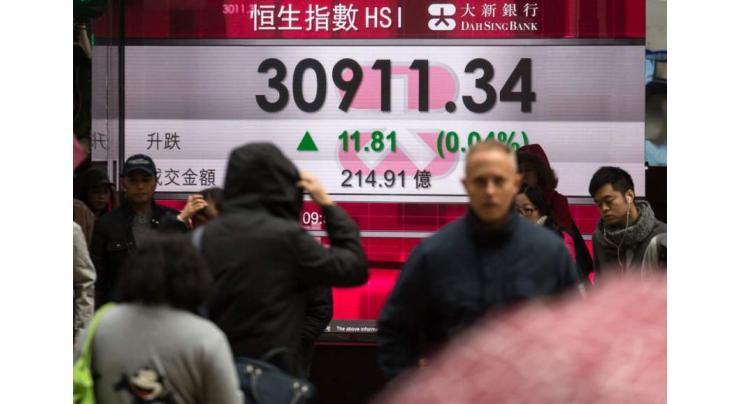 Hong Kong shares finish with gains 28 april 2021
