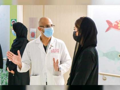 سلامة بنت هزاع تزور المرضى بمستشفى التأهيل التخصصي بأبوظبي