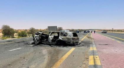 وفاة مواطن وإمرأة عربية و3 آسيويين بتصادم مركبتين في الظفرة