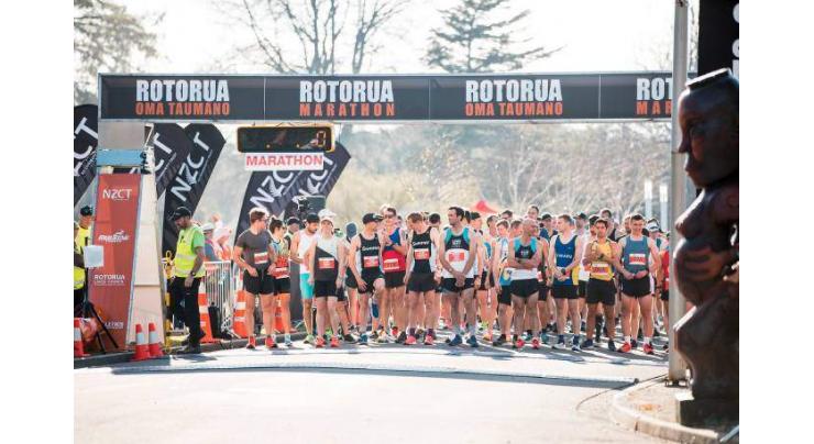 Thousands of runners participate in Rotorua Marathon
