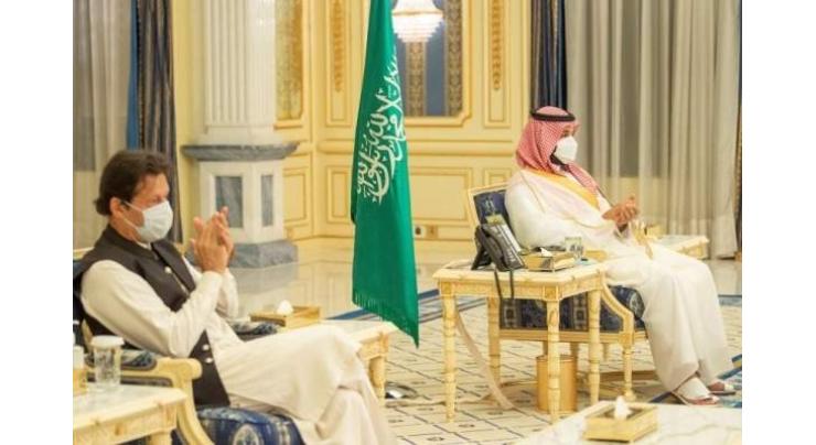 Prime Minister, Saudi Crown Prince reaffirm reviews fraternal ties, bilateral cooperation
