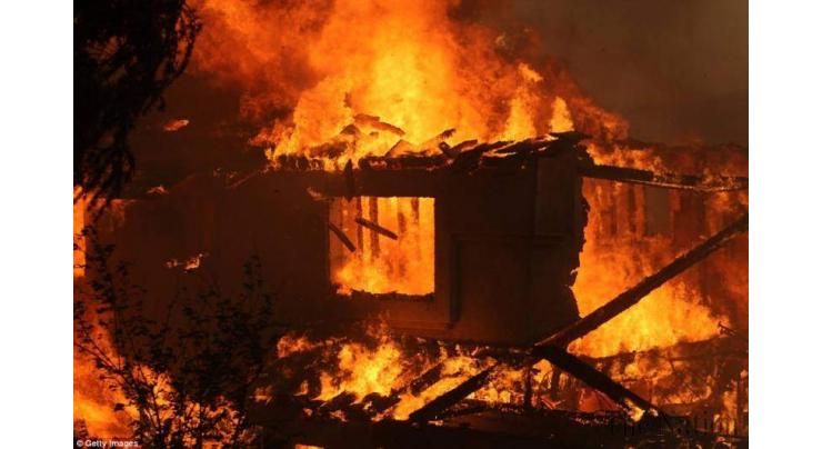 Five injure in a cottage house fire in Khairpur
