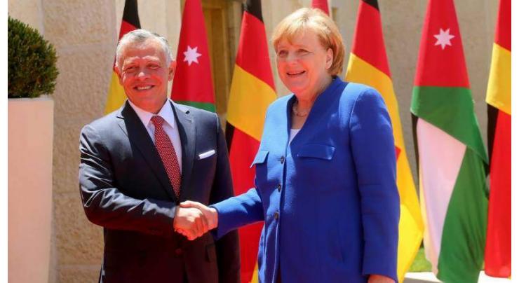 Merkel, Jordan king call for 'swift' Mideast ceasefire
