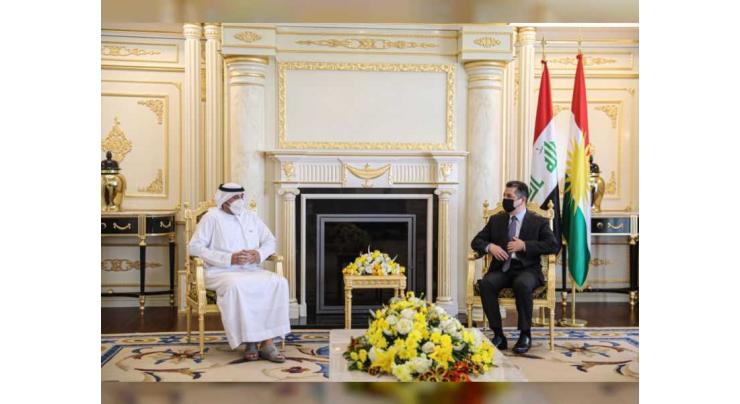 Prime Minister of Iraqi Kurdistan commends UAE&#039;s support for refugees, displaced people
