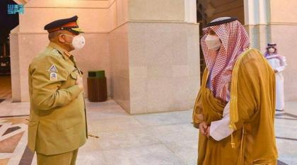 وزیر الدفاع السعودي یستقبل قائد أرکان الجیش الباکستاني الجنرال قمر جاوید باجوا
