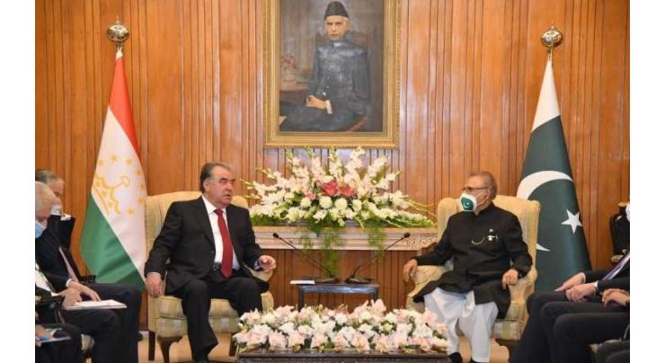 President highlights areas of cooperation between Pakistan, Tajikistan

