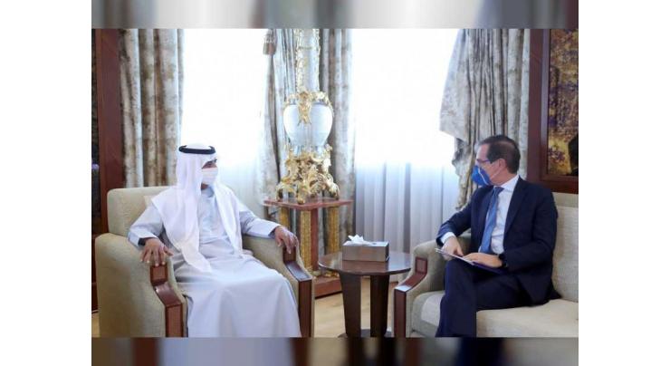 Nahyan bin Mubarak discusses cooperation with Italian Ambassador