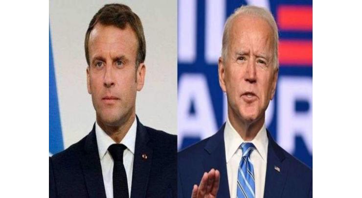 US President Biden Tells France's Macron That Washington, Paris 'On The Same Page'