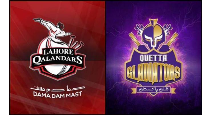 Today PSL 6 Match 23 Lahore Qalandars Vs. Quetta Gladiators 15 June 2021: Watch LIVE on TV