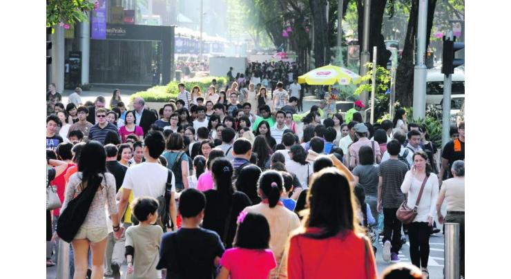Singapore's population grows 1.1 pct per year in 2010-2020
