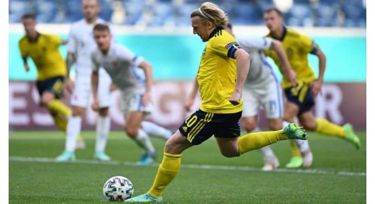 Forsberg penalty puts Sweden on brink of Euro 2020 last 16
