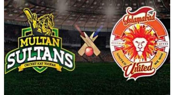 Today PSL 6 Qualifier Match Islamabad United Vs. Multan Sultans 21 June 2021: Watch LIVE on TV