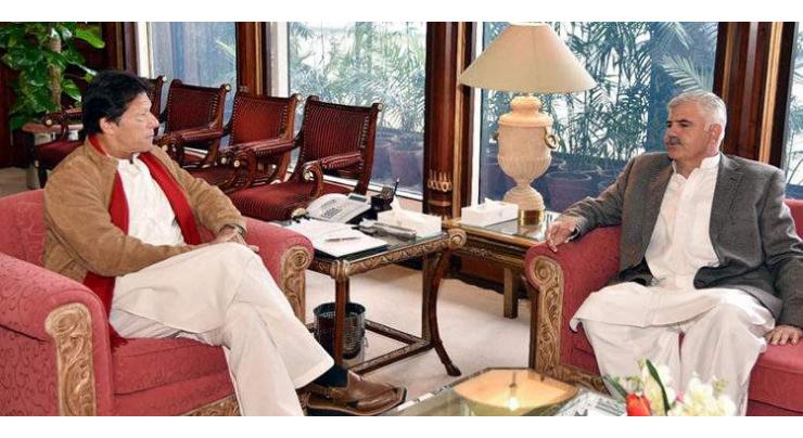 PM Imran Khan, KP CM Mahmood Khan discuss budget relief, tourism
