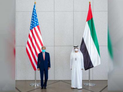 مبعوث الإمارات للتغيّر المناخي يبحث مع نظيره الأمريكي تعزيز العمل المناخي قبل انعقاد مؤتمر &quot;COP26&quot;