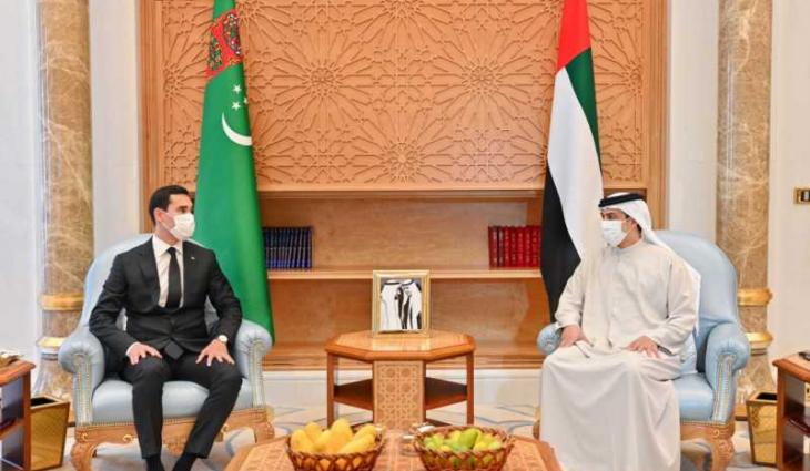 Mansour bin Zayed, Deputy Prime Minister of Turkmenistan, discuss bilateral relations