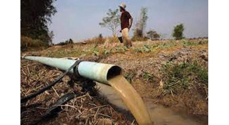 Illegal water pipes uprooted to reduce agricultural water shortage  in Nasirabad
