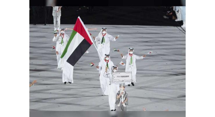 Al Matrooshi bears UAE flag In Tokyo Olympics opening ceremony