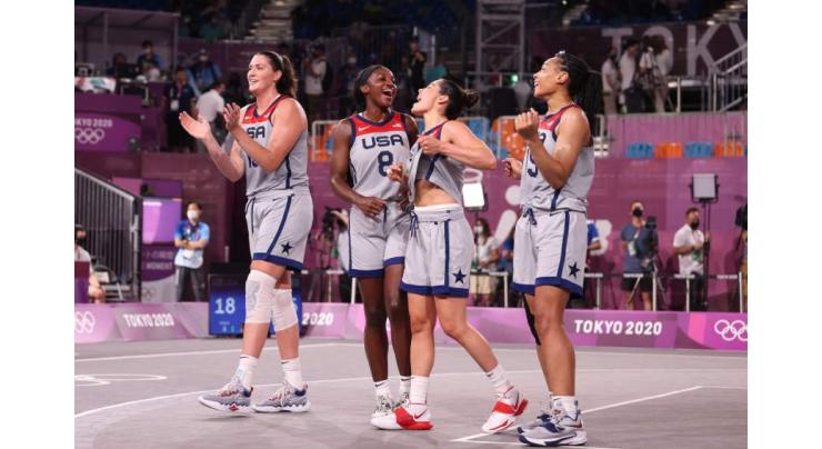 USA women take first Olympic 3x3 basketball gold
