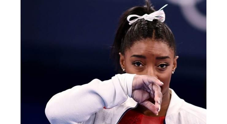 Biles in second pull-out as mental struggles laid bare at Tokyo Olympics
