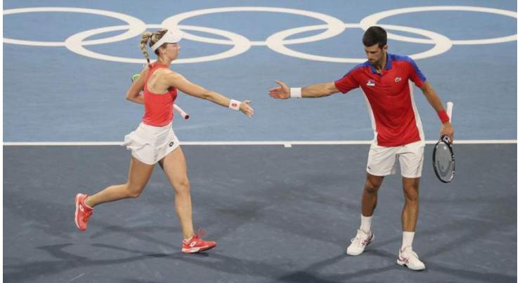 Djokovic loses second semi-final of day in mixed doubles

