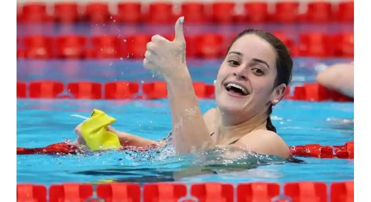 Australian swimmers equal best medal tally at away Olympics after McKeown's second gold in Tokyo
