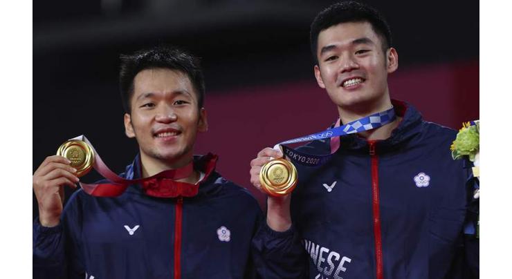 Childhood friends win historic Olympic badminton gold for Taiwan
