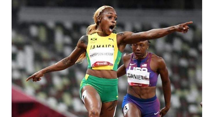 Thompson-Herah crowned sprint queen as Biles's Olympics teeters
