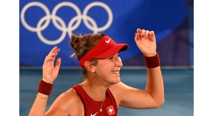 Bencic wins Olympic women's title as angry Djokovic misses medal
