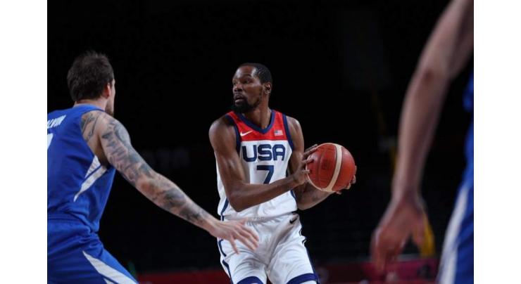 Record breaker Durant guides US to Olympics basketball knockouts
