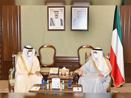 وزير الخارجية الكويتي يستقبل وفد المجلس الوطني الاتحادي