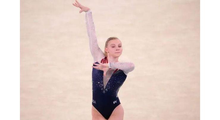 Jade Carey From US Wins Gymnastics Gold in Women's Floor Exercise Event at Tokyo Olympics