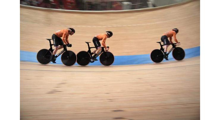 Netherlands Wins Men's Team Sprint Race on Cycling Track at Tokyo Olympics