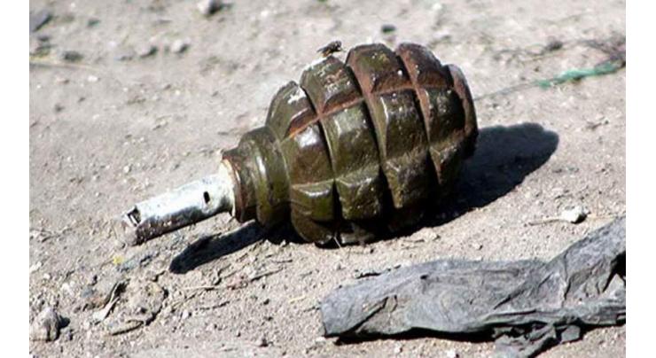 Two cops injured in grenade attack
