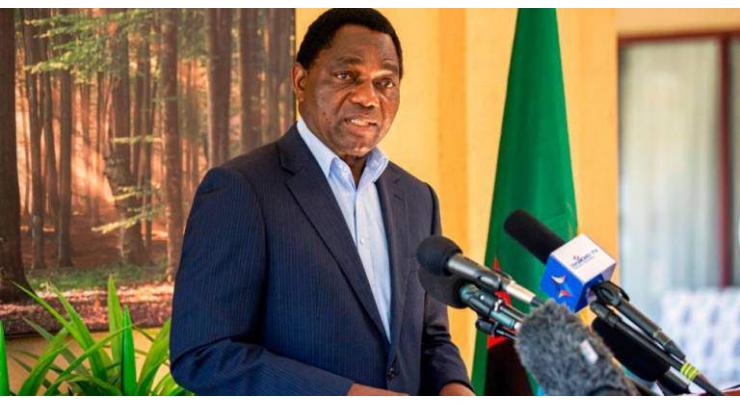 Zambian opposition leader takes oath of office for presidency
