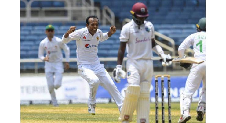 Pakistan edge closer to West Indies Test victory

