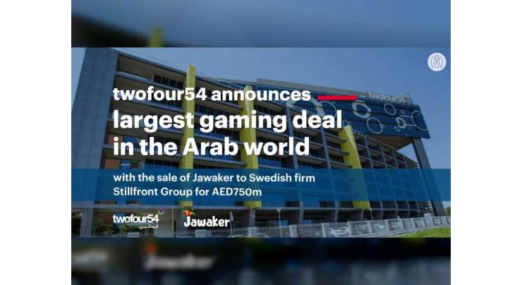 twofour54 announces agreement with Stillfront Group to sell Jawaker for AED750 million