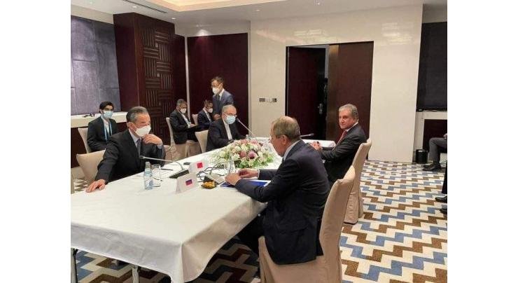 FMs of Russia, China. Pakistan, Iran discuss Afghanistan, regional peace
