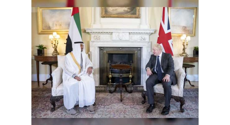 Mohamed bin Zayed, UK Prime Minister discuss cooperation, latest regional developments