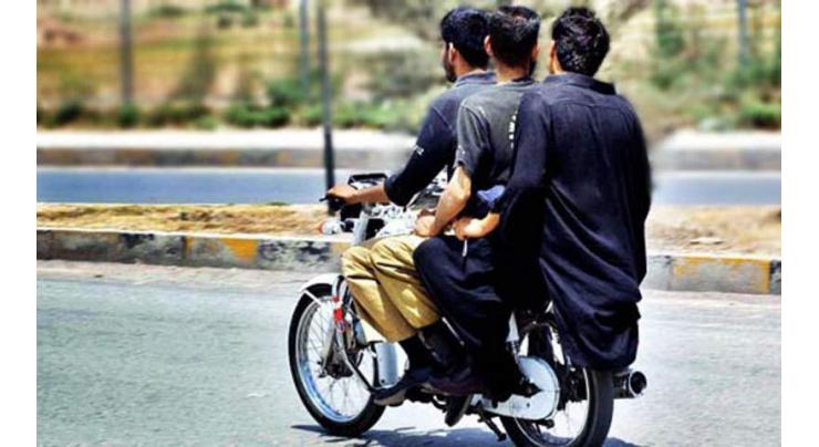 Ban on pillion riding, displaying weapons in Bannu
