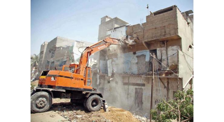 Encroachments demolished, CMH chowk cleared for flyover construction
