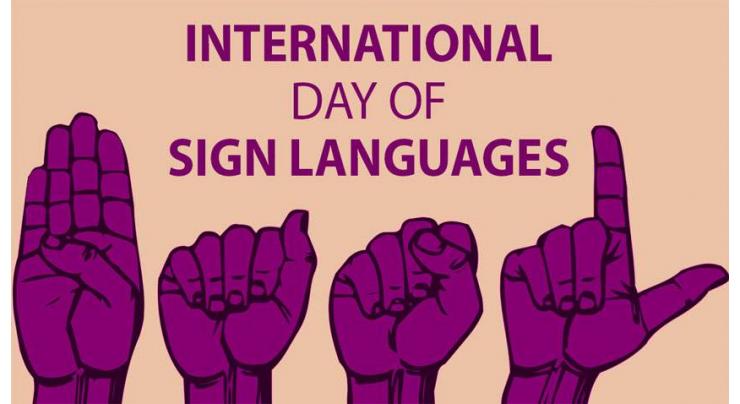 Int'l Day of Sign Languages observed
