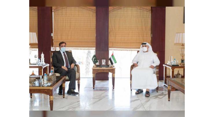Abu Dhabi Chamber, Pakistani Ambassador discuss boosting business cooperation