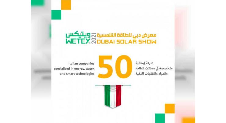 WETEX, DSS to host 50 Italian companies specialised in energy and water technologies