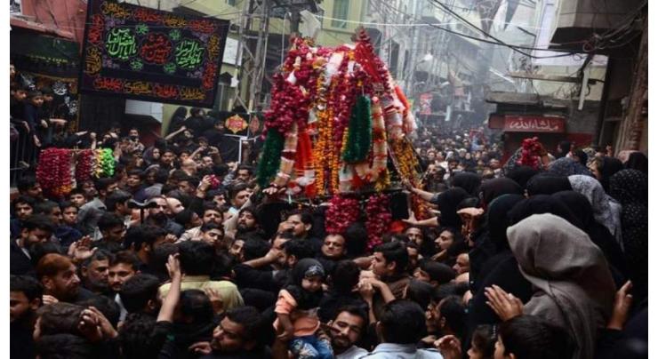 Chehlum of Imam Hussain (R.A) observed throughout province amid tight security
