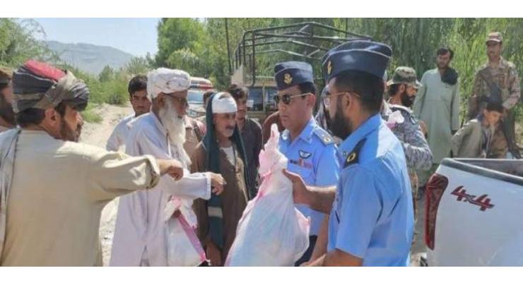 PAF distributes ration in earthquake affected areas of Balochistan
