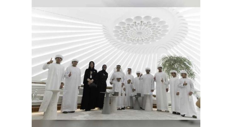 Saif, Khalid bin Zayed tour Expo 2020 Dubai
