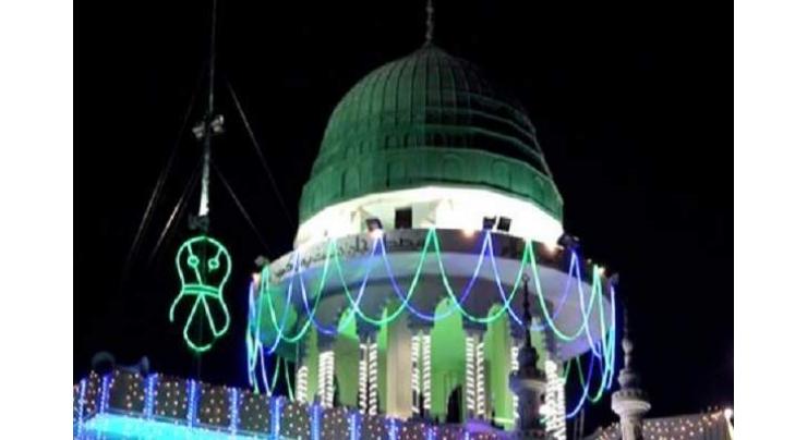 Mehfil-e-milad held in faisalabad
