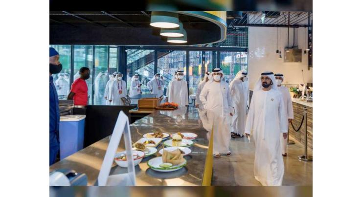 Mohammed bin Rashid visits African dining hall Alkebulan at Expo 2020 Dubai